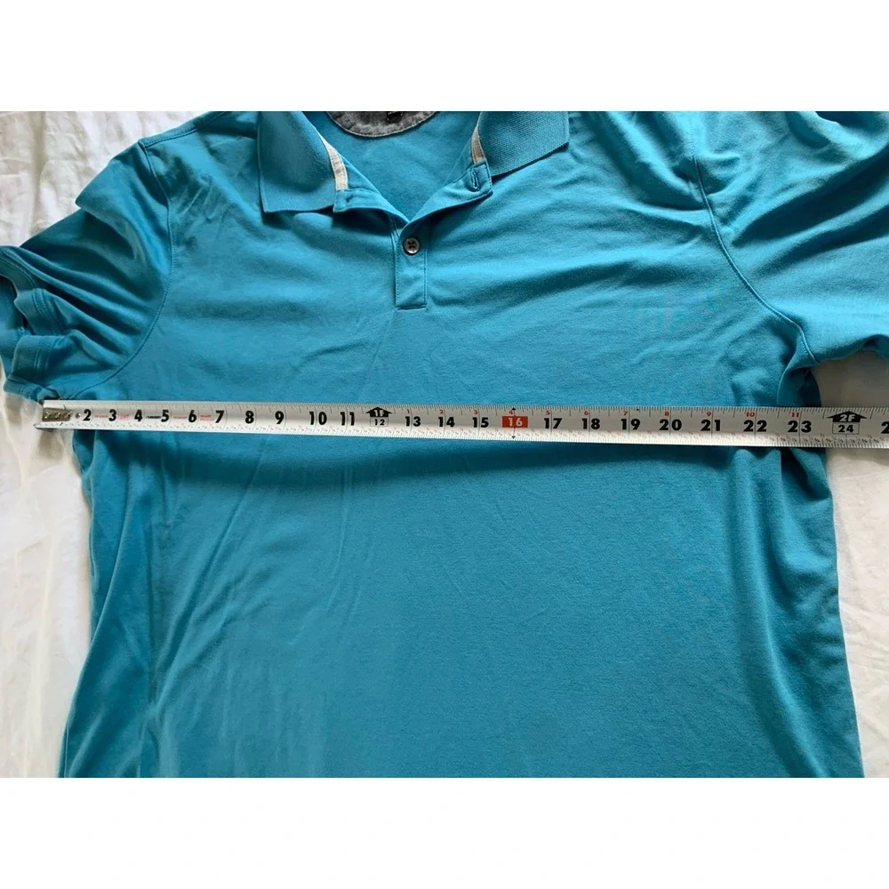 Banana Republic Polo Shirt Men XLarge Blue Luxury Touch